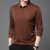 Men S Long Sleeve Polo Shirt Casual Loose Fit Breathable Top For Autumn