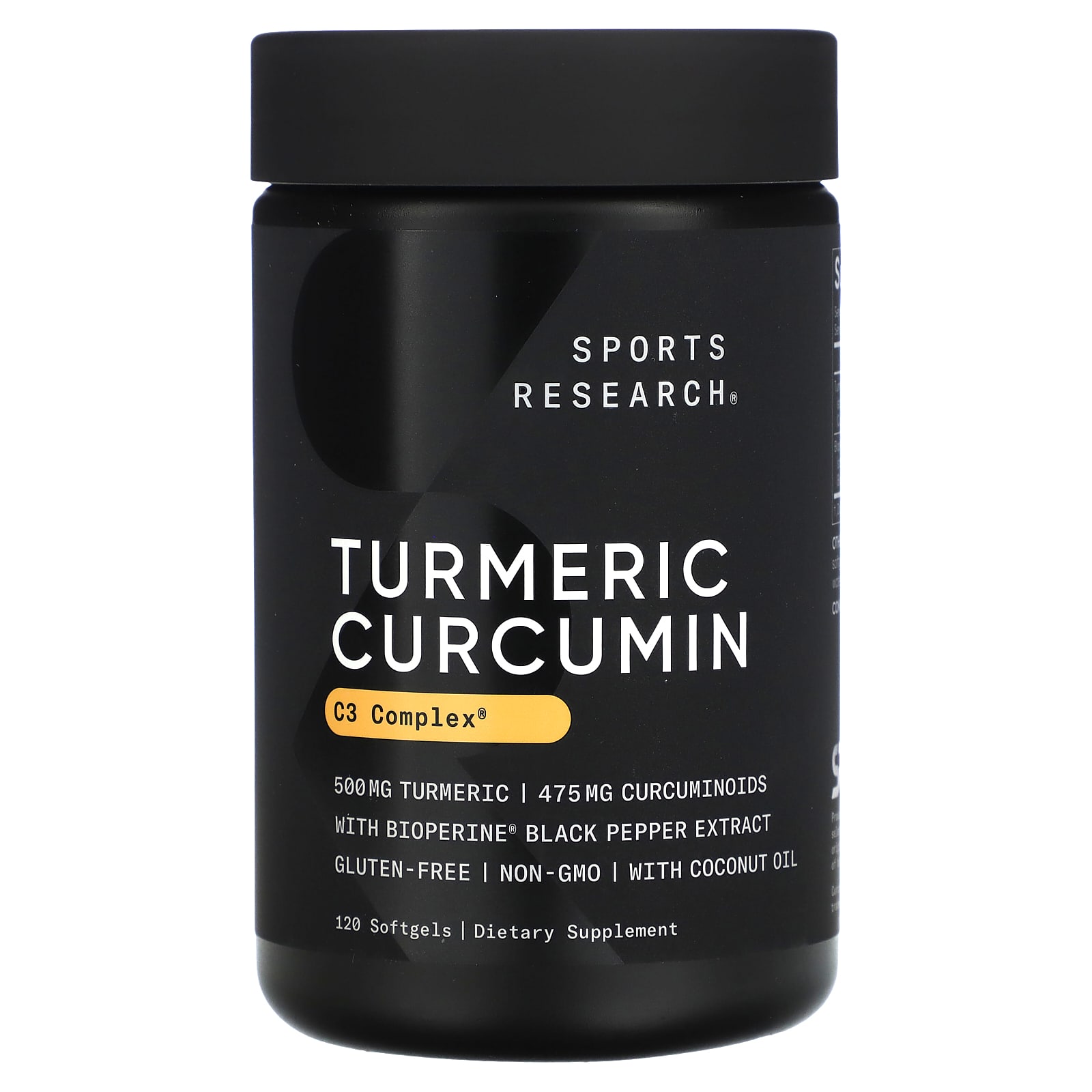 

Sports Research, Turmeric Curcumin, C3 Complex, 500 mg, 120 Softgels
