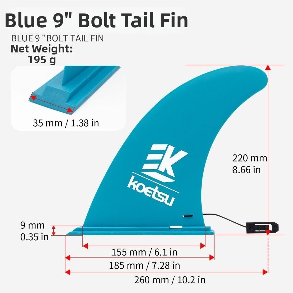 Multicolors Slide-in Surfboard Fin Nylon Stand Up Paddle New Detachable Surf Plate