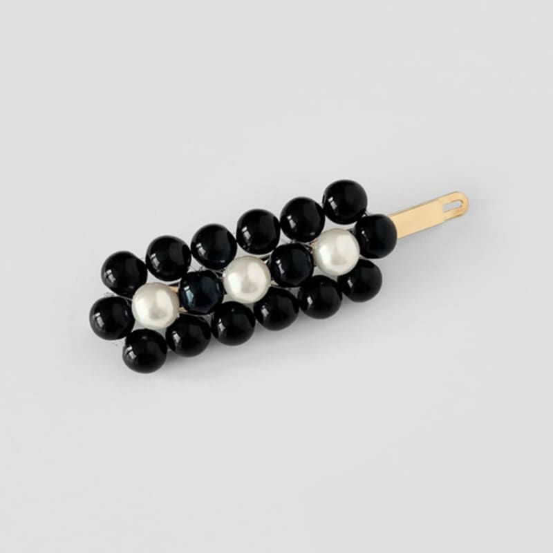 FANTASTIC PLANET Black Ball Flower Hair Pin