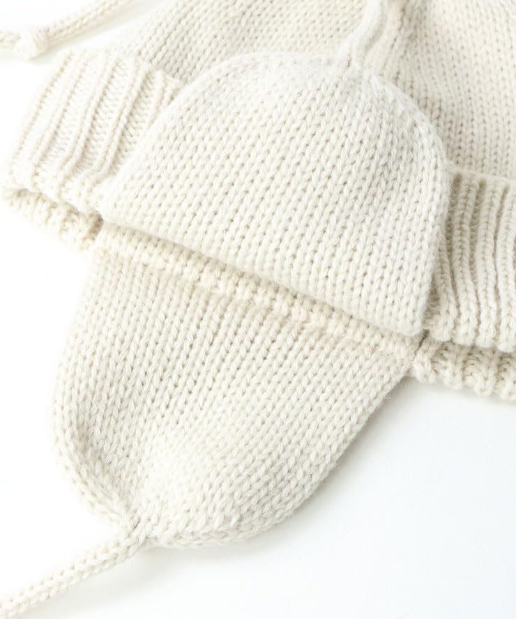 Earflap Wool Blend Knit Hat with Ear Flaps for Men and Cold Weather Unisex Free [regnuu] Women, Protection, Autumn/Winter, (JP, Alphabet, Size,