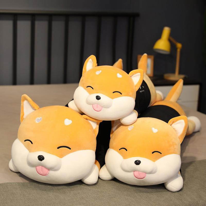 Cartoon Shiba Inu Doll Plush Toy Lying Down Dog Dog Doll Children Baby Soothing Rag Doll Birthday Gift Female