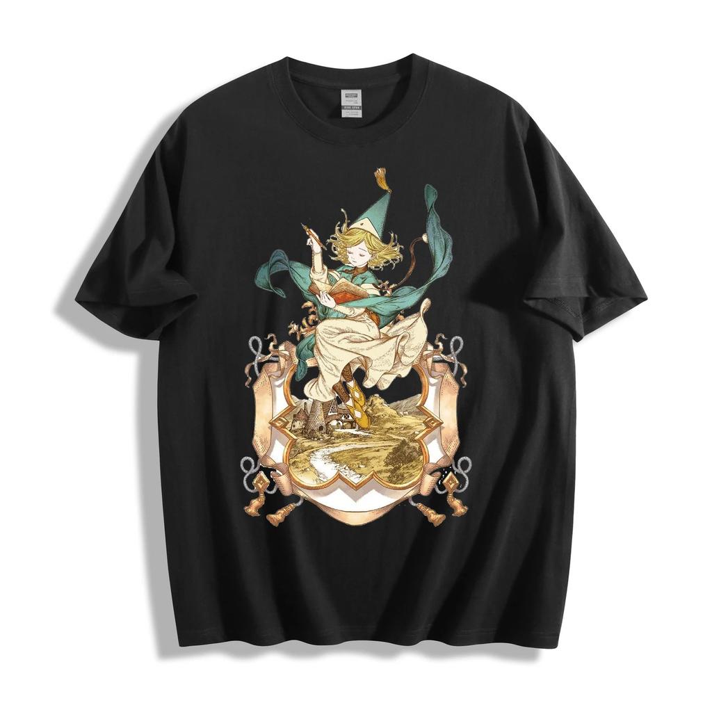 Atelier of Witch Hat Coco Magic Scroll T-Shirt - Vintage Fantasy Art Unisex Tee