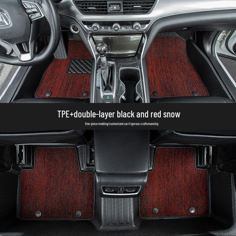 Galaxy L7 Wear-Resistant TPE Car Floor Mats: Anti-Slip Original Pedal Mats