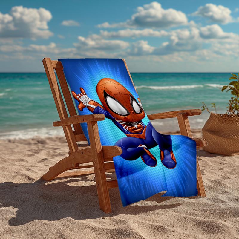 Ultra-Soft Beach Towel with Spider-Man Theme,Ideal for Pool - Camping, Diving - Perfect Travel Essential, Vibrant Beach Towel.