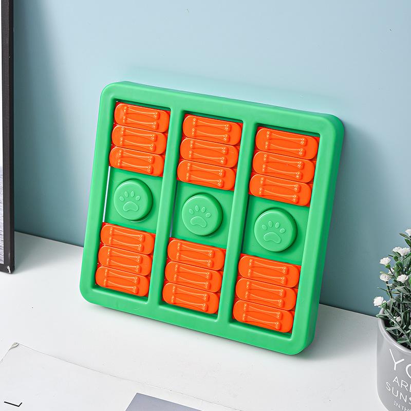 Dog Puzzle Toys Interactive Slow Feeder Game Plate Intelligence Training Toys for Boredom Relief and Hidden Treats