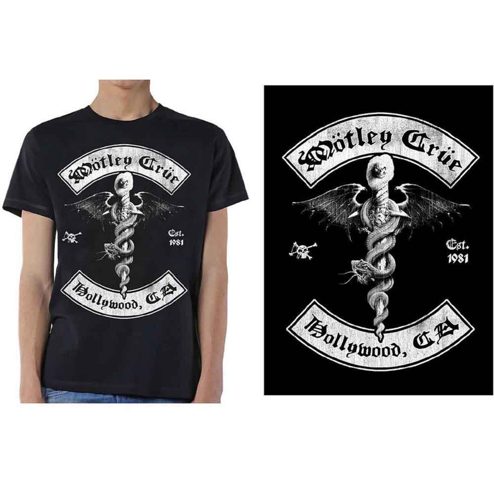 Motley Crue - Motley Crue T-Shirt - Motley Crue Hollywood T-Shirt - Heavy Metal T-Shirt - RockoffTrade 3XL