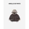 French Arielle De Pinto Boys' Jacket Autumn and Winter Style Korean Style Pure Color Hooded Windproof Warm Cotton Clothing