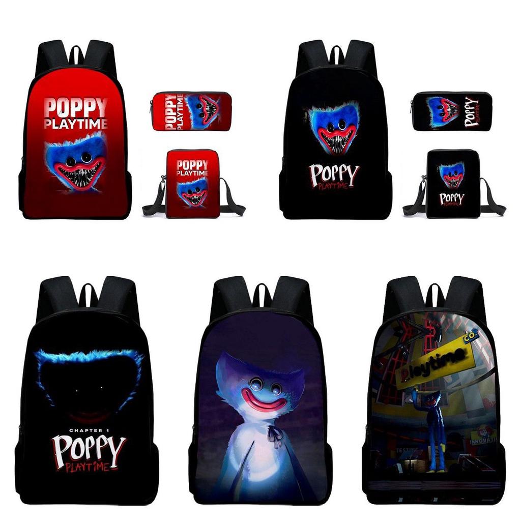 Poppy Playtime Huggy Wuggy Kissy Missy Backpack For Kids Stylish And Functional!