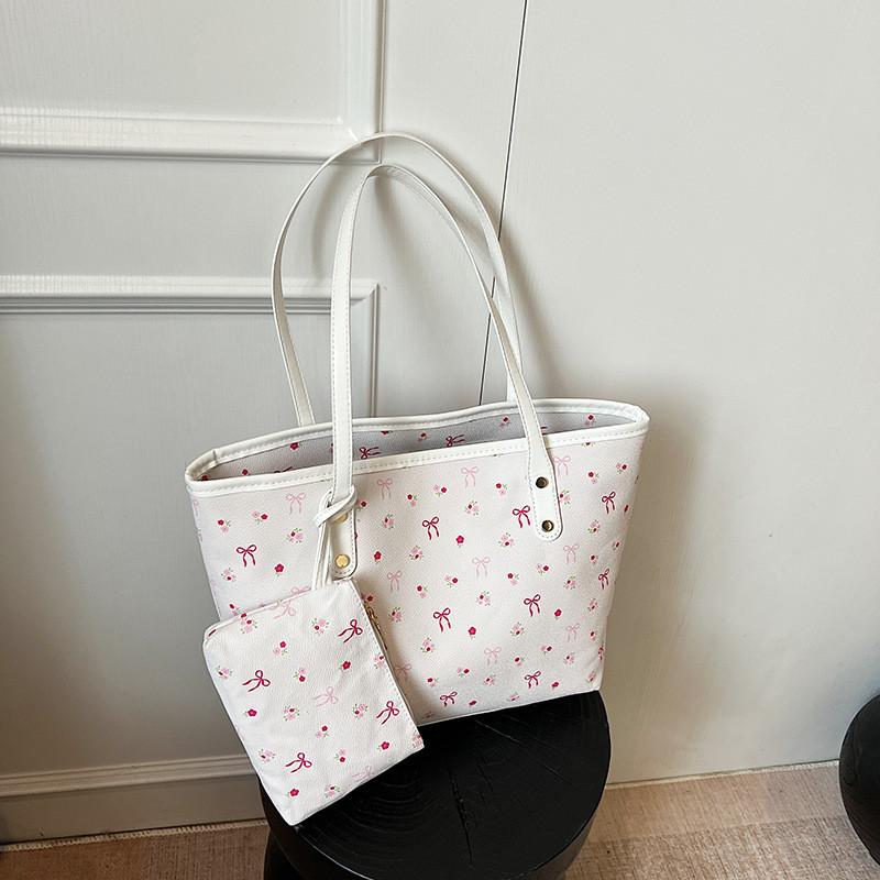 Borsa Tote in PU di Grande Capacità Stile Streetwear per Uso Quotidiano Borsa a Spalla da Donna