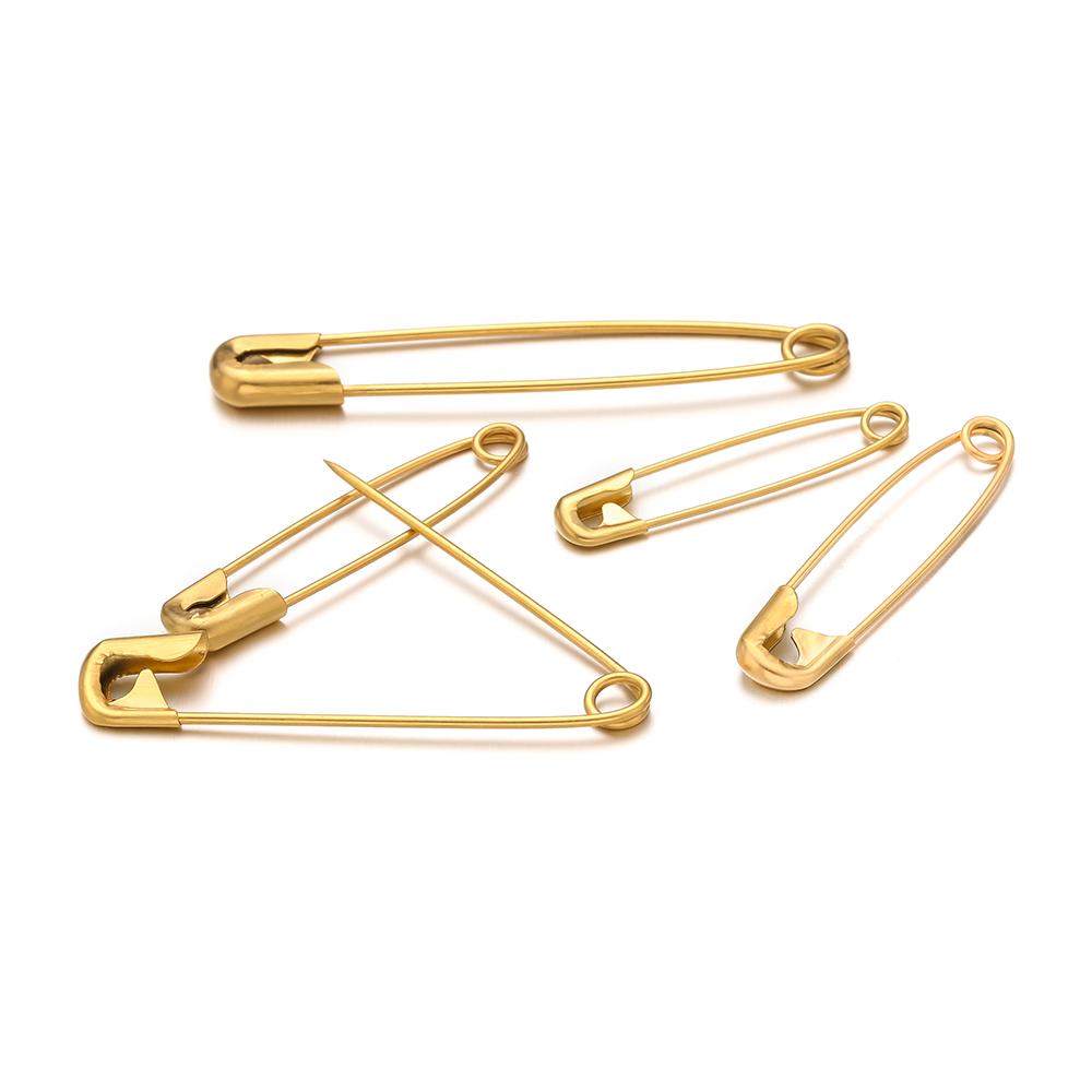 50-20pcs Stainless Steel Safety Pins DIY Sewing Tools Supplies Metal Needles Large Safety Pin Small Brooch Apparel Accessories