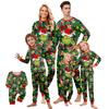 Print Cute Family Set Pajamas, Home Clothes, Family Set Long Sleeve Top Pants Set