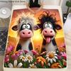 Throw Fluffy Soft Sofas Blankets Animal Cattle Home and Decoration Sofa Blanket Bedspread On the Bed Anime Bedspreads Picnic Nap