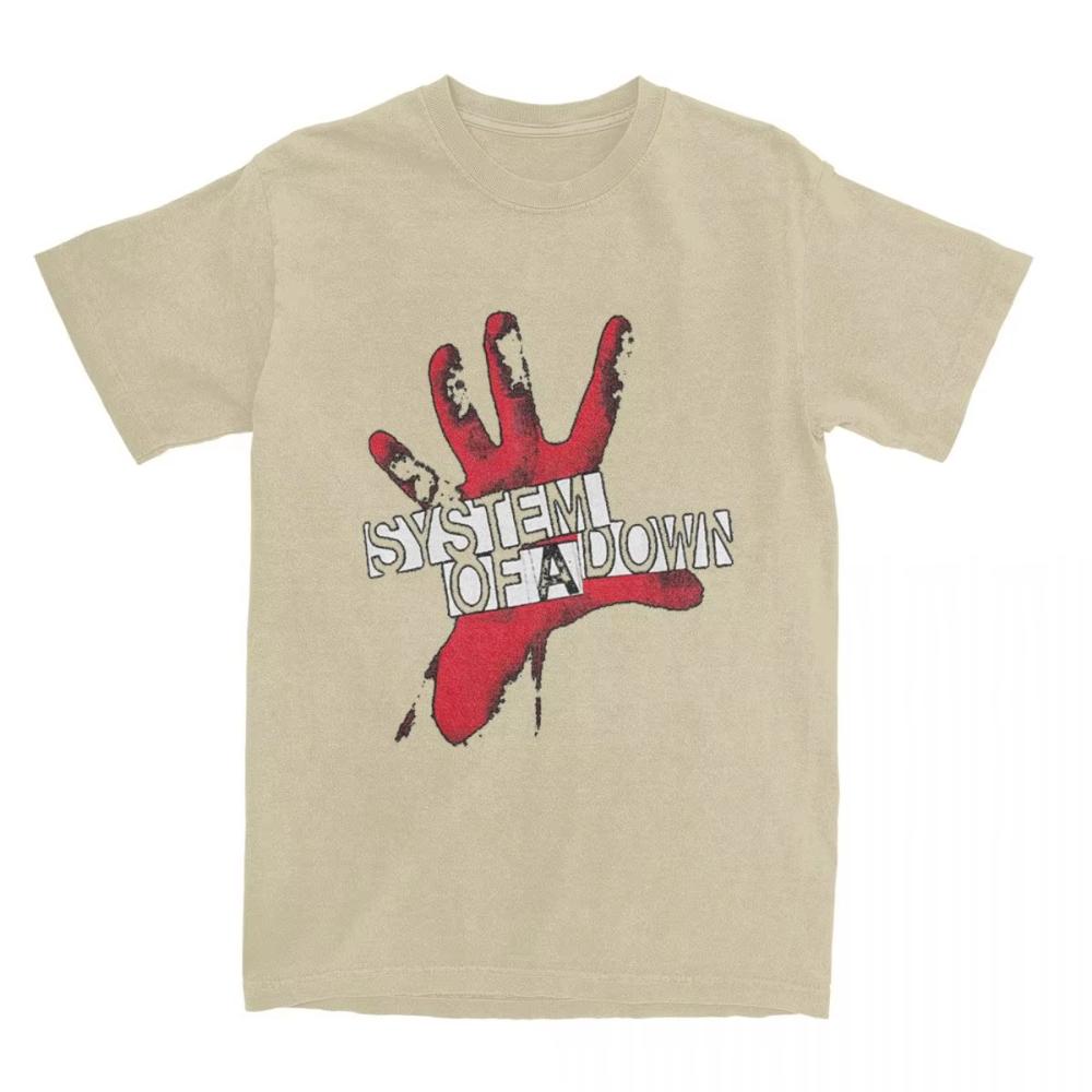 System of A Down TShirts Summer Musical Funny Logo Awesome T Shirt Cotton Hip Hop Tshirt for Mens Short Sleeve Casual Top Tees