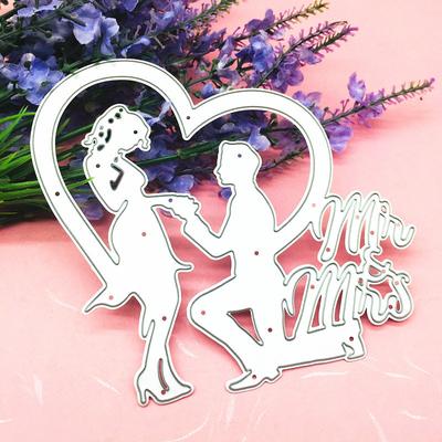 Love Money Proposal Site Metal Stencil Embossing Cutting Dies for Diy Scrapbooking Paper Card Embossing Craft Decor