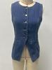 European & American Retro Sleeveless Denim Jacket for Women