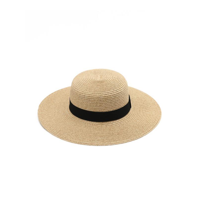 New sunshade sunscreen sun hat showing face small beach hat summer hat seaside vacation big brim straw hat