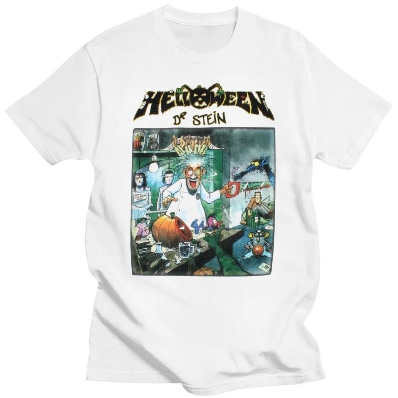

HELLOWEEN DR.STEIN WHITE T SHIRT GAMMA RAY 2024 MASTERPLAN IRON SAVIOUR RAGE Male Harajuku Top Fitness Brand Clothing T-shirt L