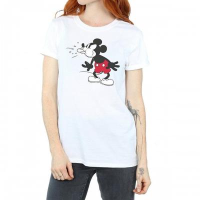 Womens/Ladies Mickey Mouse Tongue Cotton Boyfriend T-Shirt