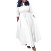 Damen Frühling/Sommer Neue Mode Temperament Binden Afrikanisch Übergröße Maxikleid Importiertes Kleid