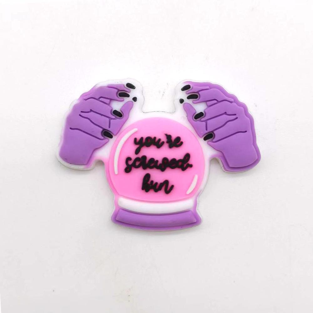 Witch Series Croc Charms: DIY Soft PVC Shoe Flowers & Rubber Buckles