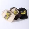 American Forever Printed Letter Baseball Cap Men'S And Women'S Sunshade Color Matching Trendy Brand Street Mesh Truck Hat