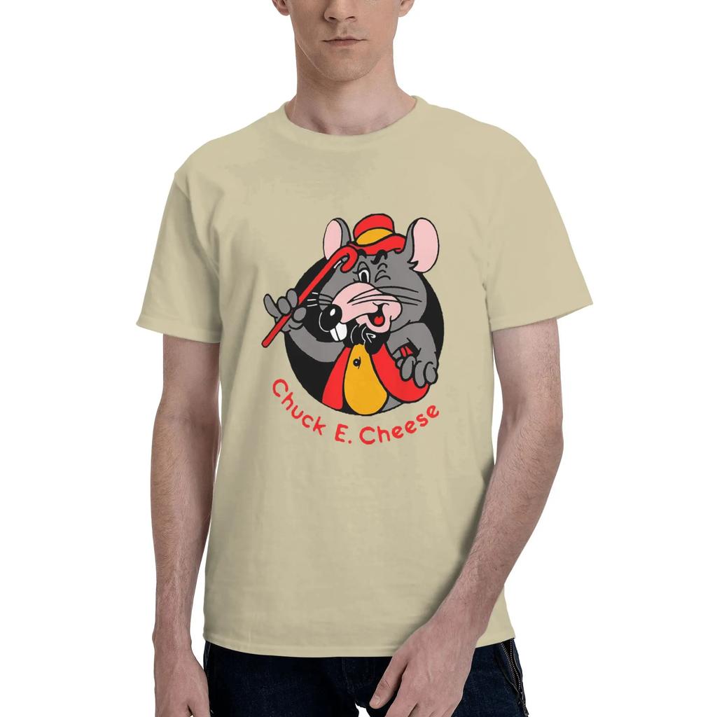 Pizza Time Theatre Chuck E Cheese 100 Cotton TShirt Mens Classic T Shirts Men ONeck Short Sleeve S6XL