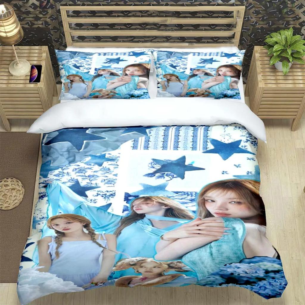 Korean Kpop Girl Group-Yuqi-SoyeonMiyeon-Suyin-Shuhua Print Bedding Set Duvet Cover Comforter Bed Youth Kids Girl Boys Gift
