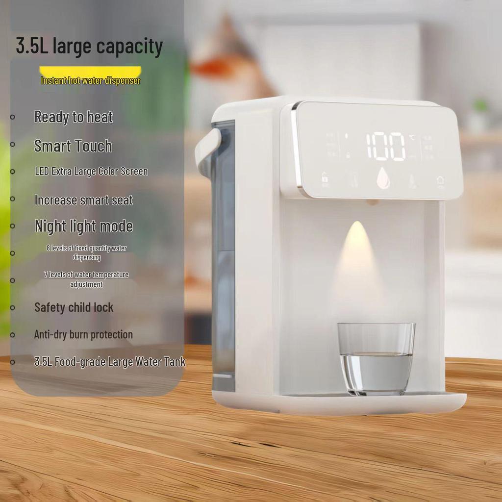 3L Sofortheißwasserspender, Tischgerät mit Ein-Knopf-Bedienung für den Heimgebrauch