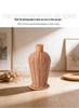 High-Grade Imitation Rattan Woven Vase for Dried Flowers - Elegant Living Room and Desktop Ornament