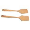 2PCS Wooden Spatula for Cooking Wood Spatula Turner Kitchen Utensils for Non Stick Cookware