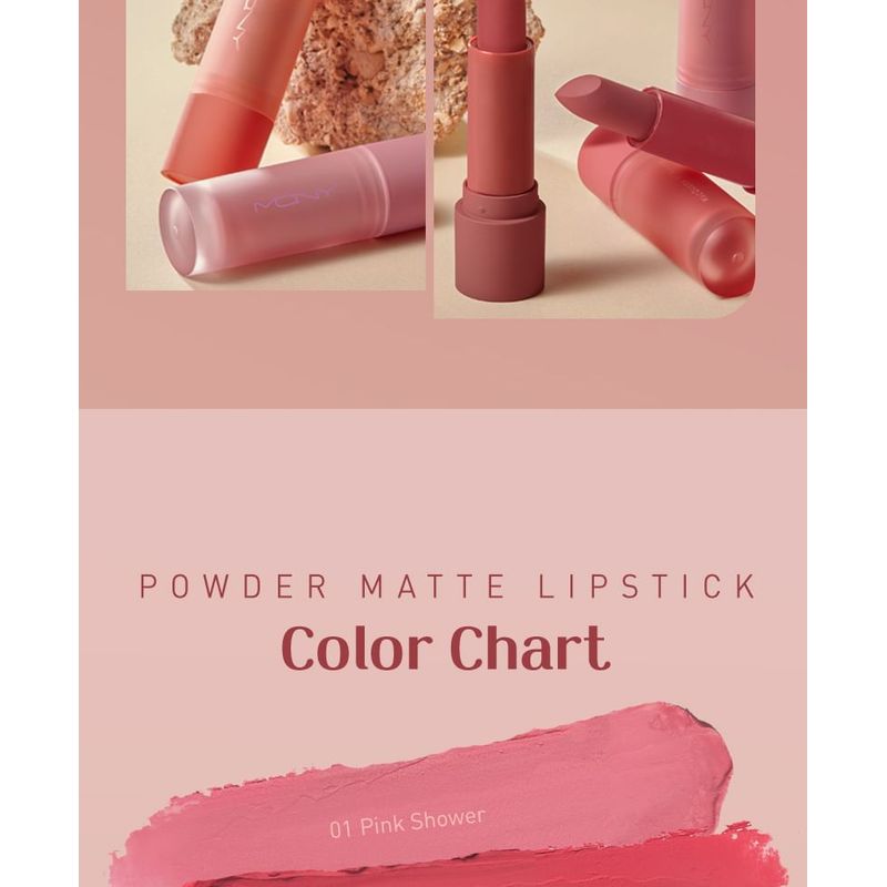 MACQUEEN - Powder Matte Lipstick - 6 Colors