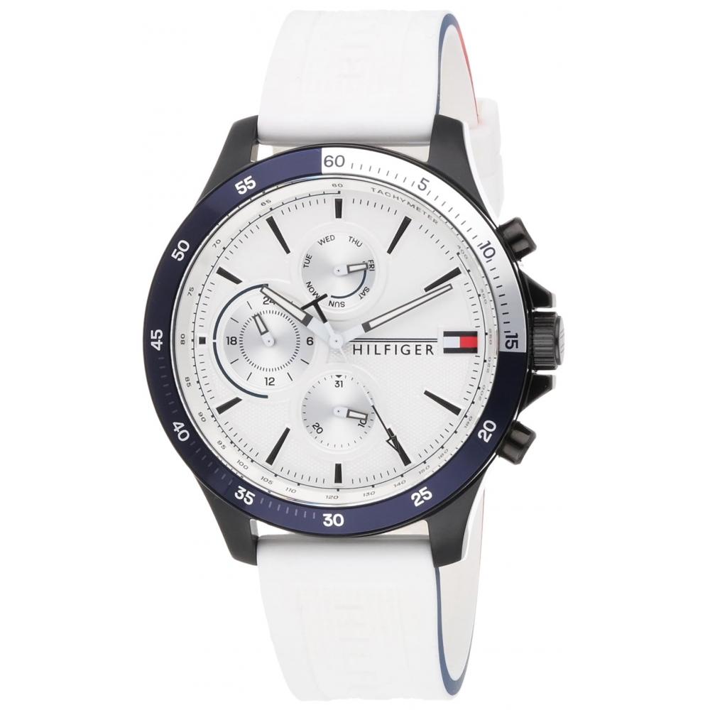 

[tomy Hlfiger] Мужские часы S Muti Diale Quatzuz 1 Размер 1 Размер Wit