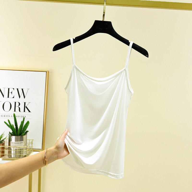 Modal Suspender Vest Women's Short Slim-fitting and Thin Large-size Top, Spring and Summer Inner Matching Student Black Bottoming Shirt