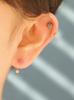 Minimal Piercing 14K Cubic Ball Curve Piercing, Tragus Piercing