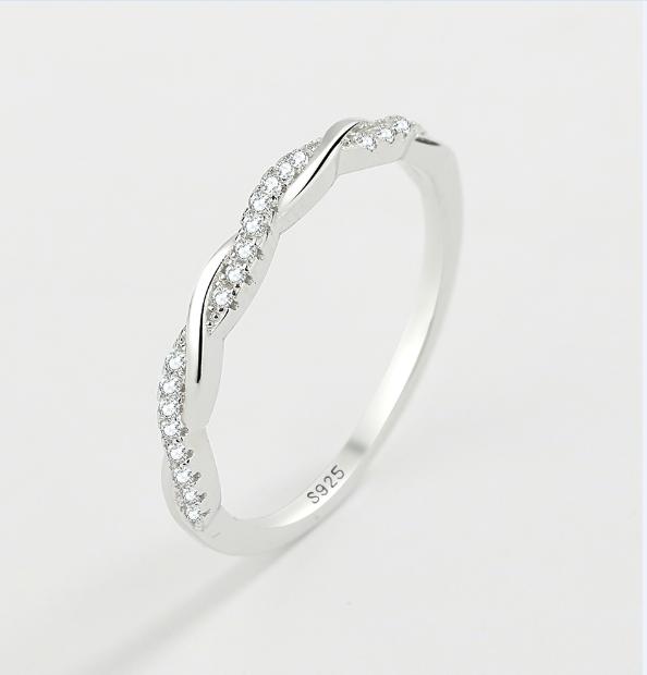 

Натуральное серебро 925 пробы Con Ondas с кубическим цирконием CZ, модные украшения для женщин и девочек, антиаллергенные ювелирные изделия, подарки 8 серебряный