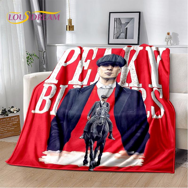 2025 New Tommy Shelby P-Peaky B-Blinders Soft Blanket,Soft Throw Blanket for Home Bedroom Bed Sofa Picnic Travel Cover Gift