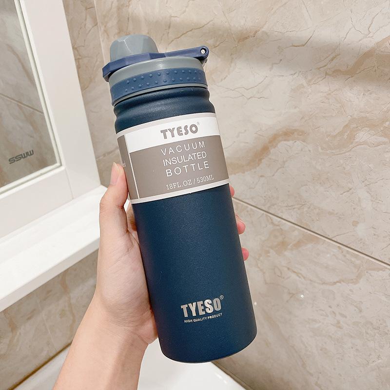 TYESO 530/750ML Stainless Steel Thermos Bottle Travel Cup Vacuum Flask Insulated Water Bottle Sport Thermal Mug Hot & Cold Mug