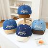 Kid's Cute Cartoon Bear Denim Baseball Cap - Spring/Summer 2026 Toddler Sun Visor