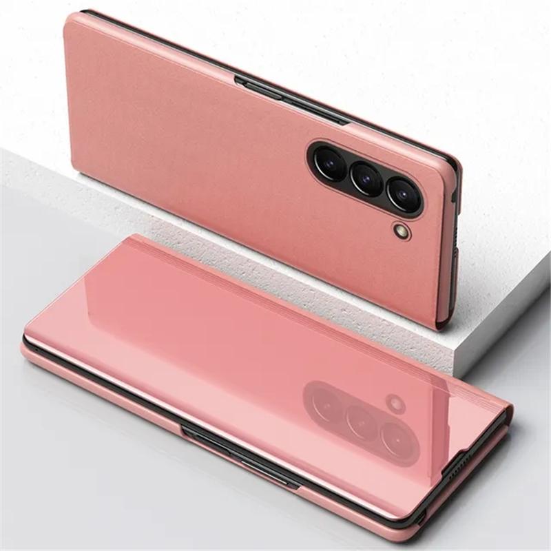 Book Leather Mirror Flip  Case For Samsung Galaxy S23 Ultra S22 S21 A04S A14 A24 A54 A53 Xiaomi Redmi Note 12 11 iPhone 15 14 13 12 11 Pro Max Cover