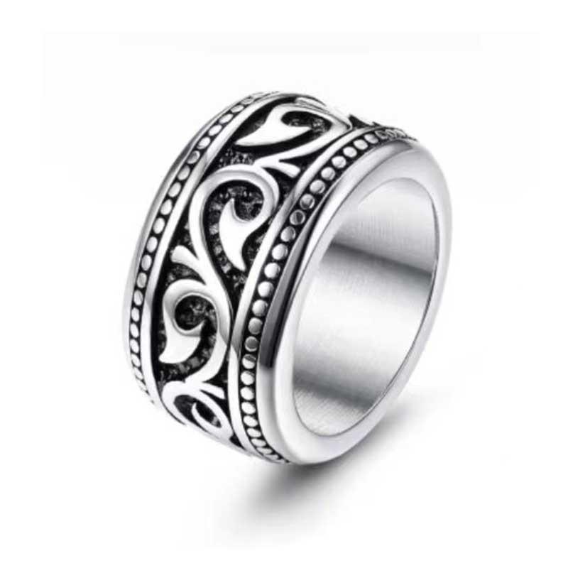 New Tiger Eye Stone Fashionable and Domineering Retro Wild Men's Ring
