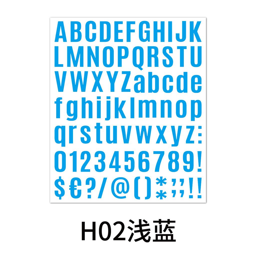 Bold Letter Sticker 1 Inch Combination Water Cup Creative Hand Account