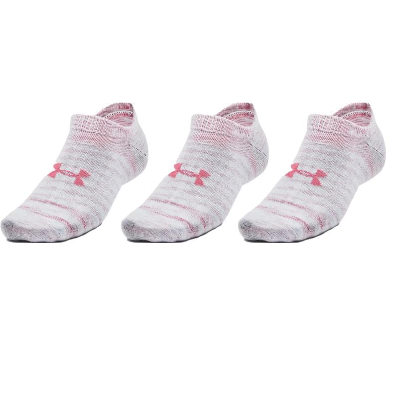 Носки Under Armour Низкие Унисекс 3 пары Розовые 1382623-101 L/42-47