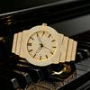 Damen Strass Uhren Hip Hop Stil Diamantbesetzte Quarz Armbanduhr Wasserdichte Schmuckuhr für Sie