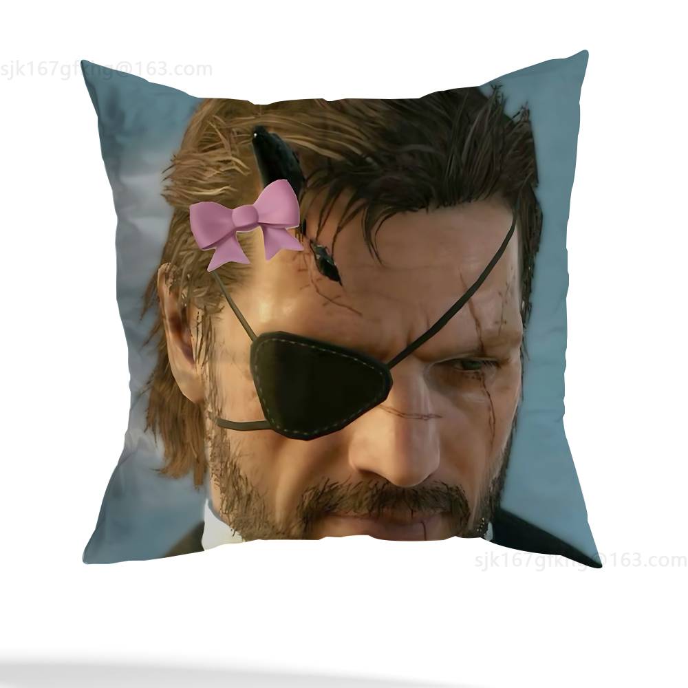 M-Metal Gear Solid Raiden Kissenbezug lässiger Stil Dekoration, geeignet für Heimdekoration (Kissenkern ausgenommen)