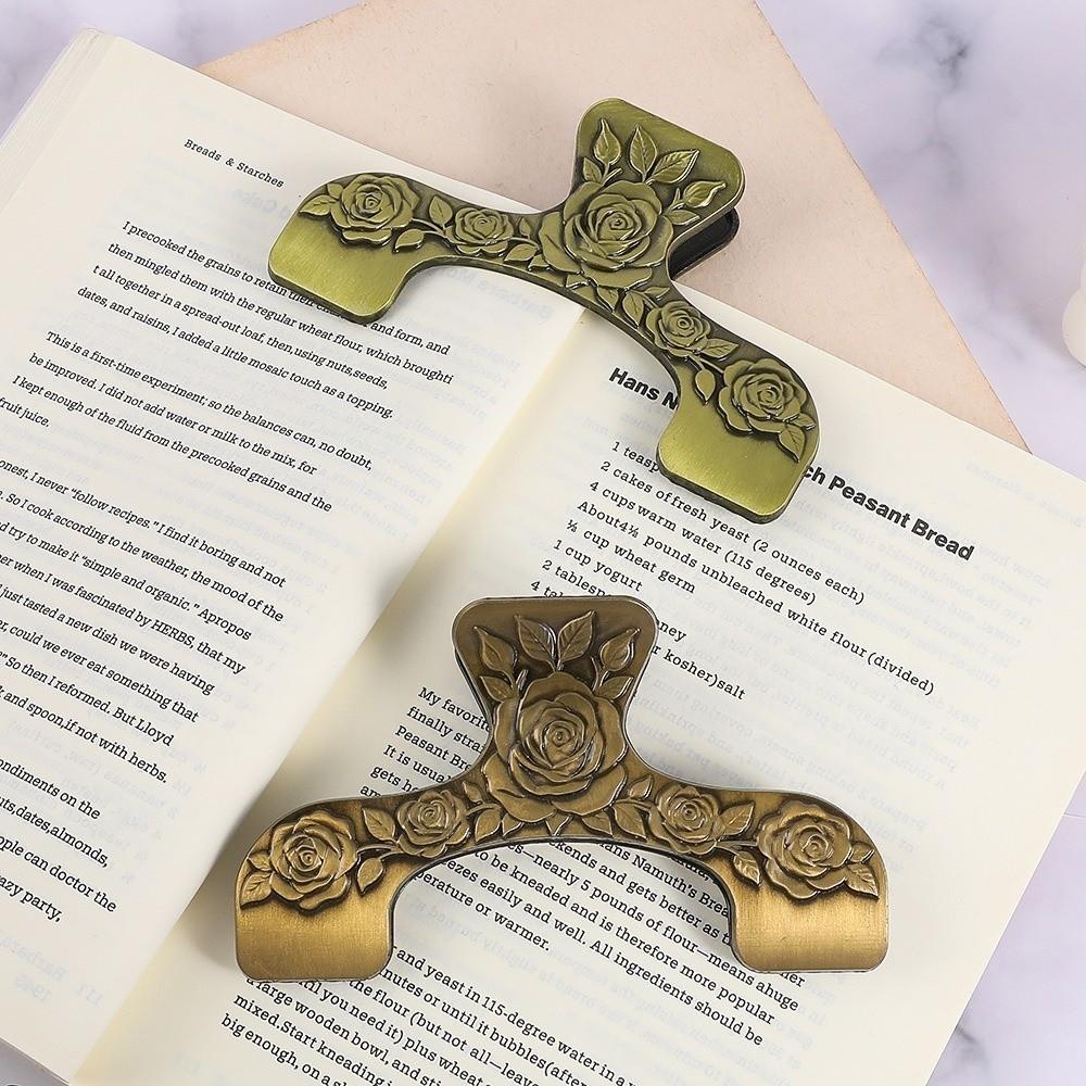 Zinc Zinc Zinc Alloy Metal Book Clips Exquisite Embossed Piano Sheet Music Folder  Decorating Journals