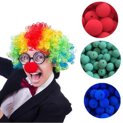 10 buc. 5 cm Recuzită amuzantă Agrafă cu minge de spumă roșie Nas de clovn de circ Comic Costume de Halloween pentru petrecere Rochie magică