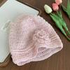 Y2k Flower Knitted Caps Hand-woven Beanies Cap Casual Sequin Crochet Hat  Spring Summer