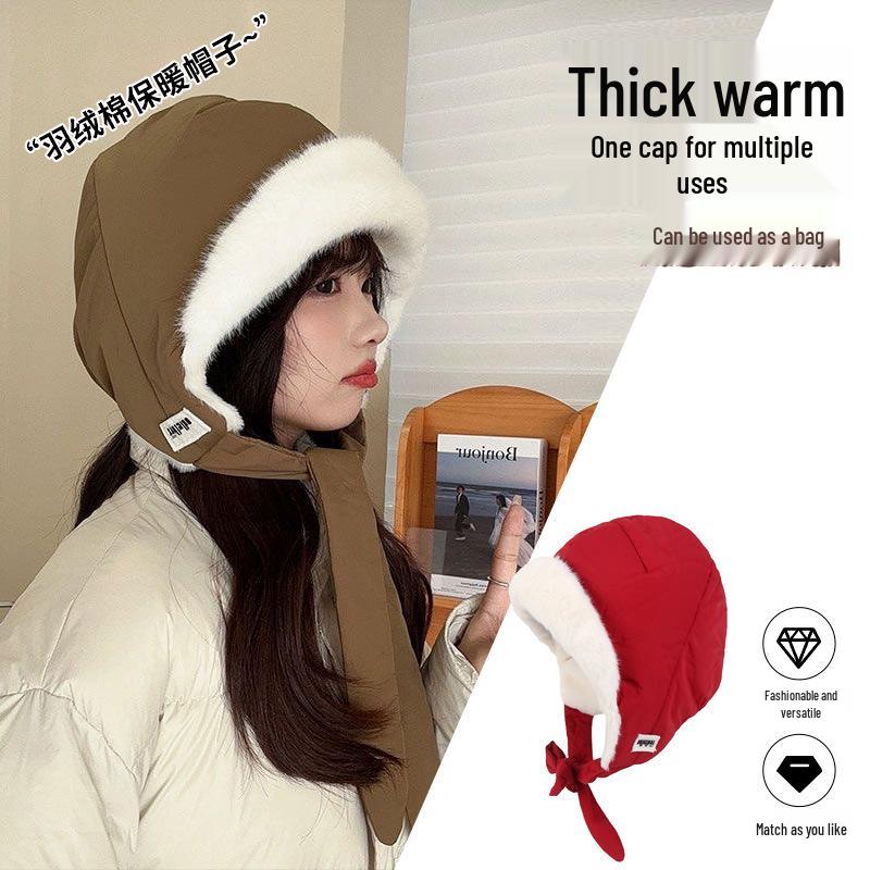 Women's Winter Plush Ushanka Hat with Ear Protection