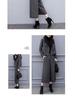 2025 Autumn/Winter Women's Herringbone Wool Coat & Wide-Leg Pants Set